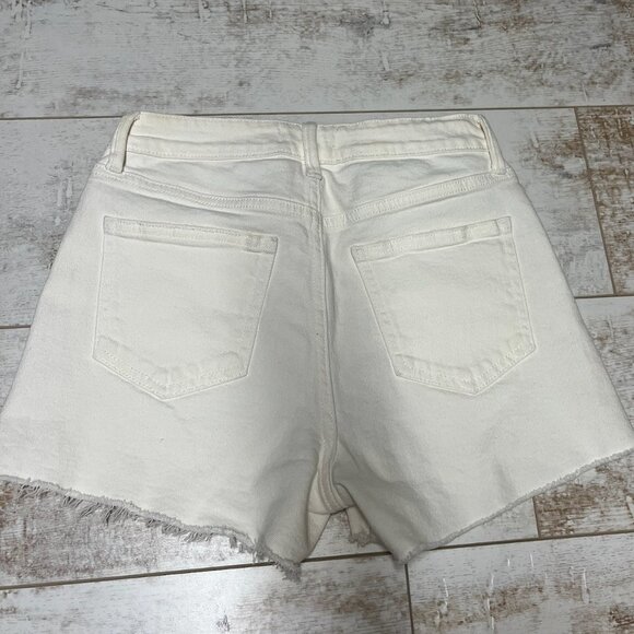 Just Black Denim White Jean Shorts Size Small - Picture 2 of 3